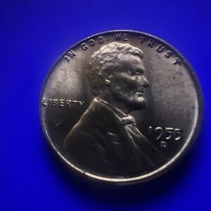 RED BU 1955-D‎ LINCOLN WHEAT PENNY Denver Mint Uncirculated 1c ACTUAL PHOTOS